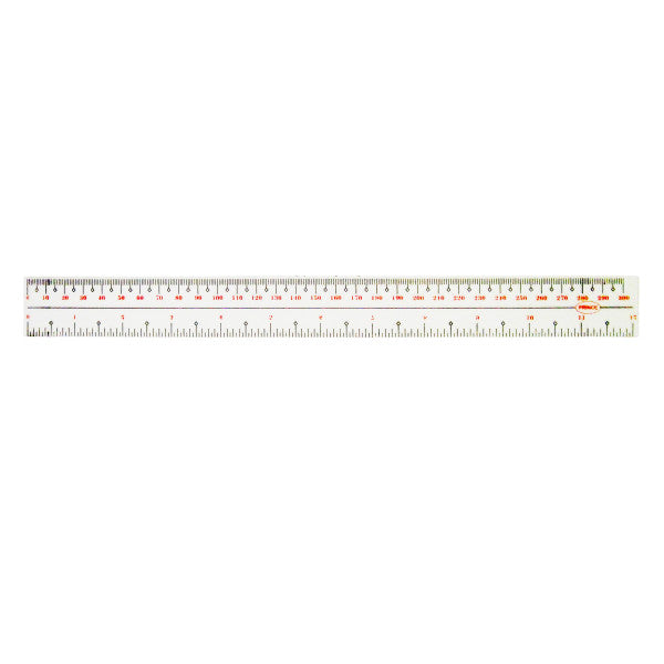 12 inch Transparent Plastic Ruler