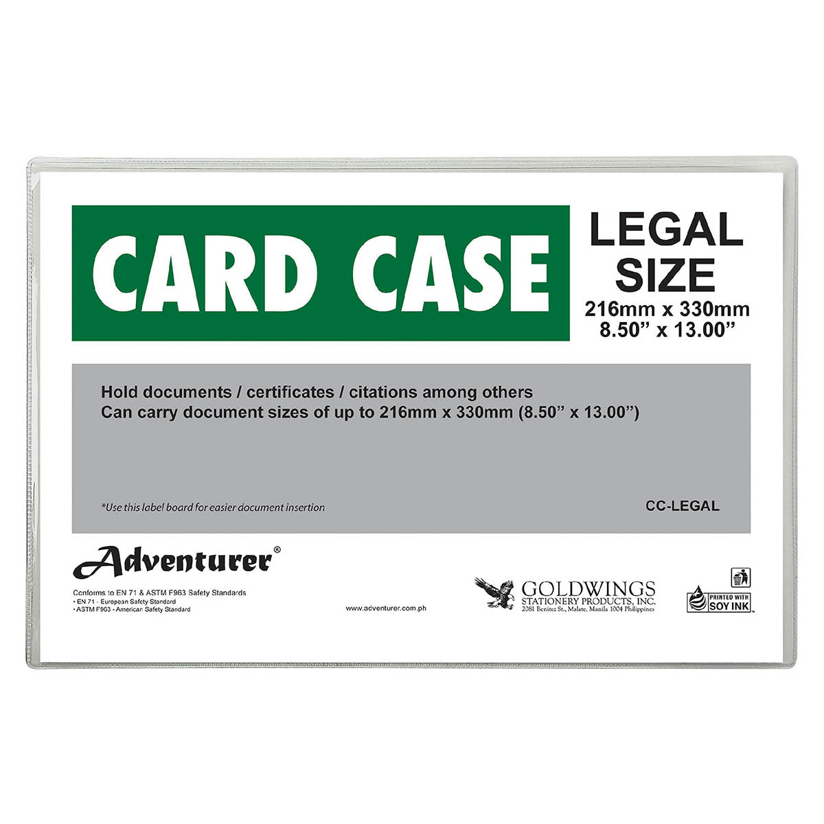 Adventurer Card Case, Legal Size